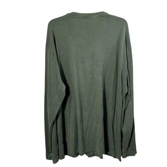 PATAGONIA Industrial Green Long Sleeved Work Henley Pocket Tee Shirt 53390 - Picture 4 of 12